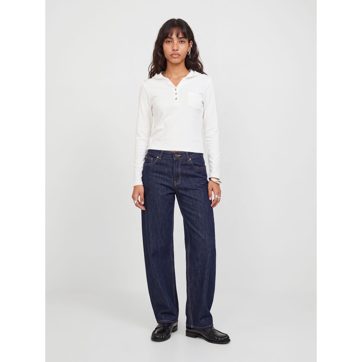 Jeans À Coupe Tonneau blue denim 1, JJXX