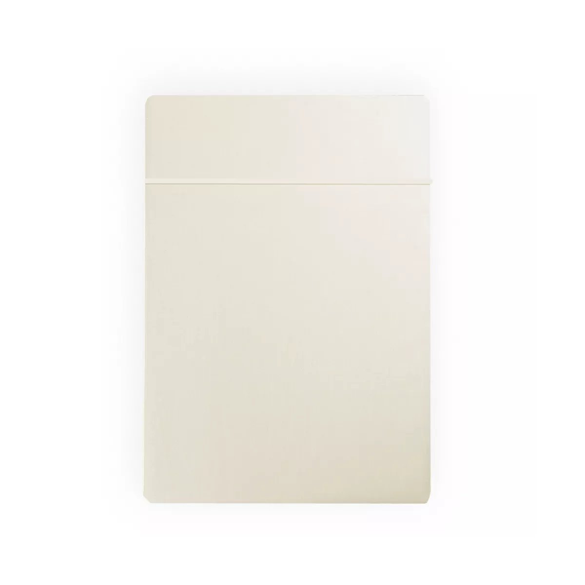Drap plat satin de coton AVA UNI angora, GARNIER THIEBAUT
