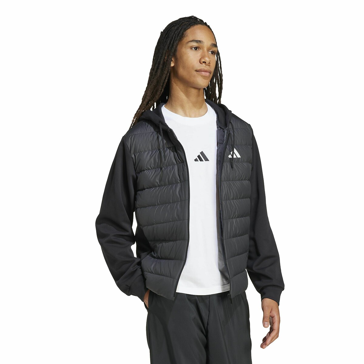 Veste hybride 2 en 1 noir, ADIDAS SPORTSWEAR