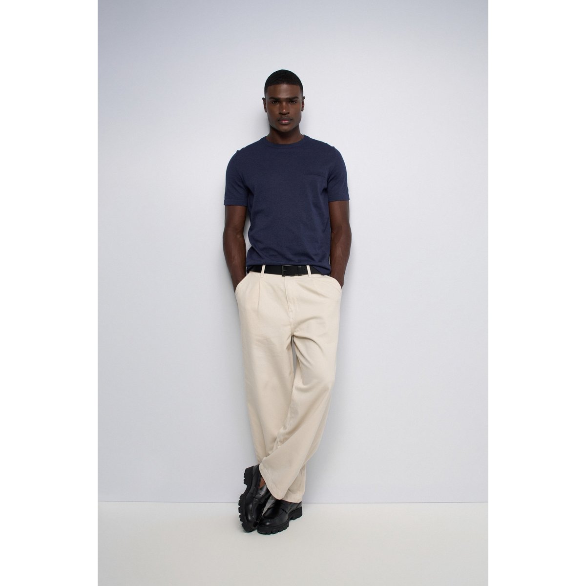 T-SHIRT EN MAILLE TRICOTÉE beige, SALSA JEANS