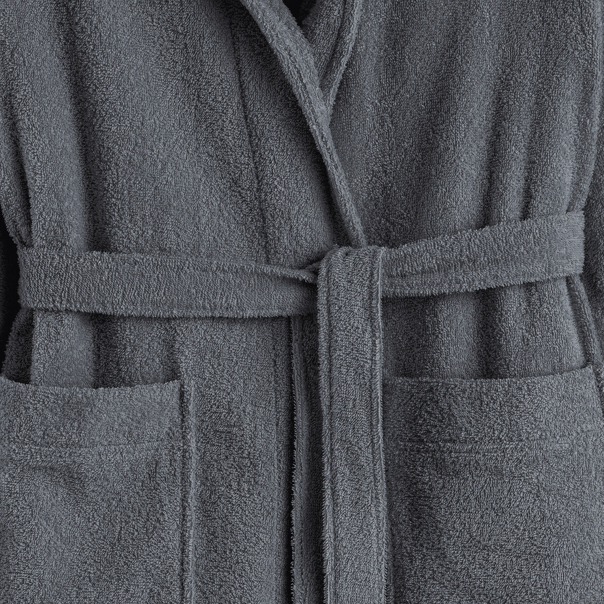 Scenario Hooded Bathrobe dark grey, LA REDOUTE INTERIEURS