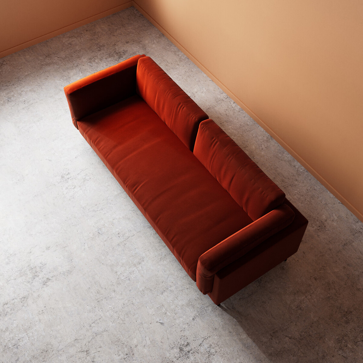 Munich Crushed Velvet 2/3/4 Seater Sofa harissa, SWOON
