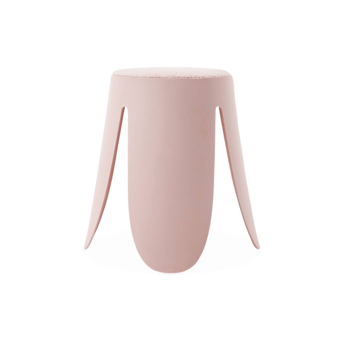 Tabouret empilable bouclette texturée (lot de 4) NIKI terracotta, SWEEEK