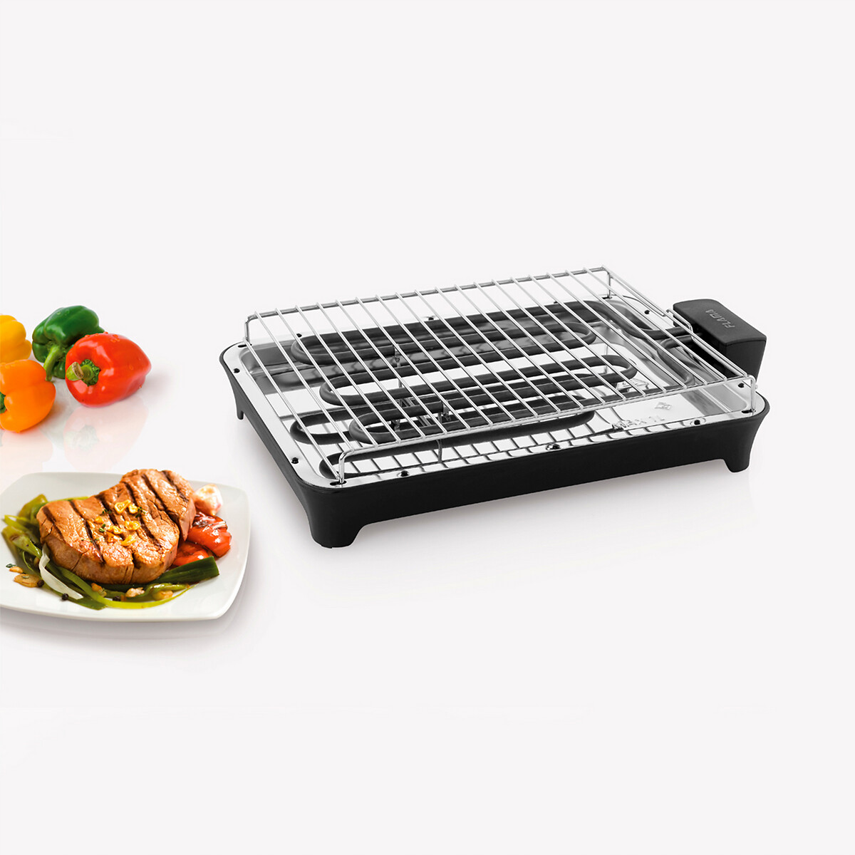 Grelhador Barbecue 4320FL, 2400W, da Flama preto inox, FLAMA