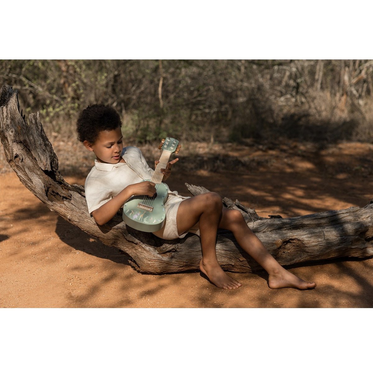 Guitare vert,bois, LITTLE DUTCH