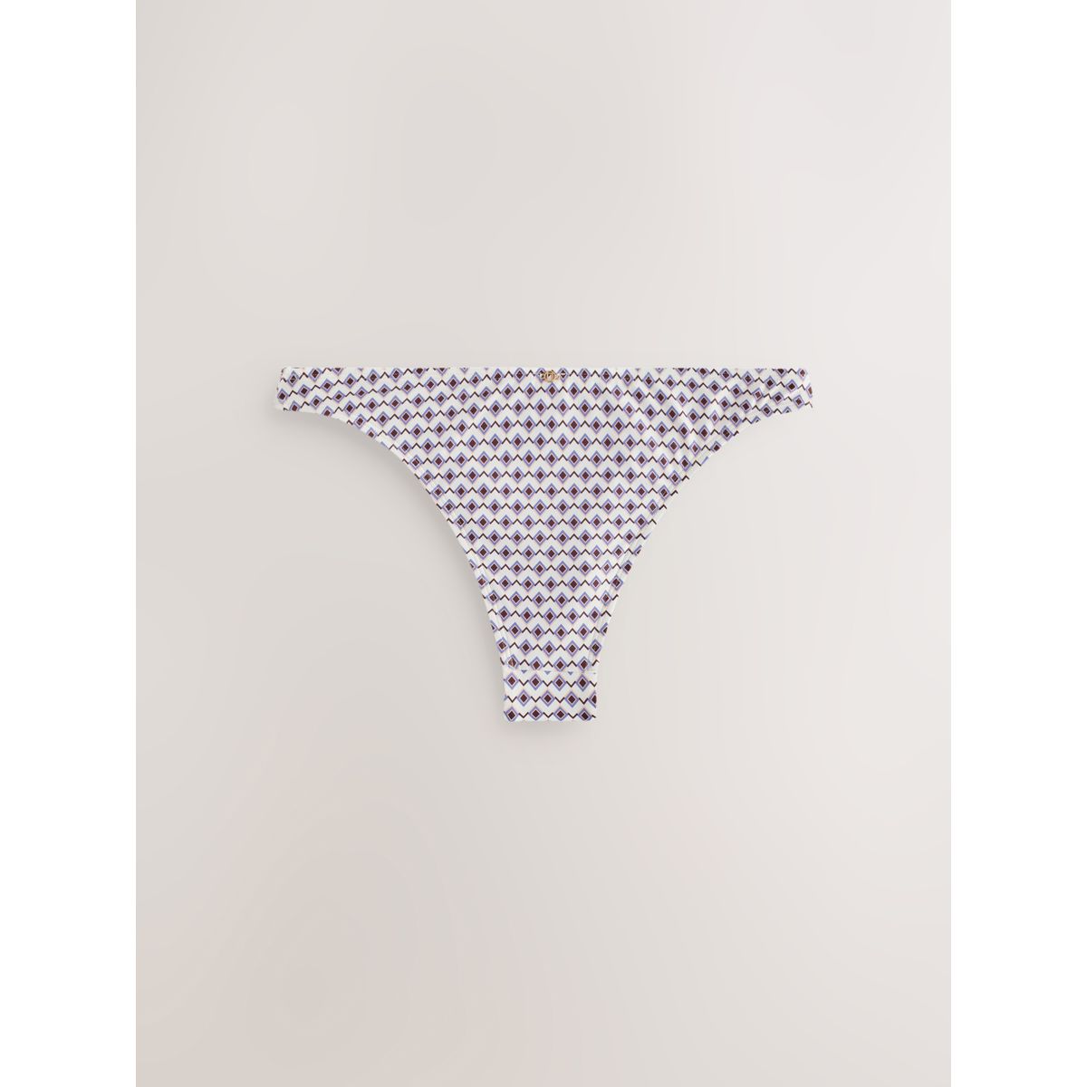 Bas de bikini géométrique écru/marron, NEXT