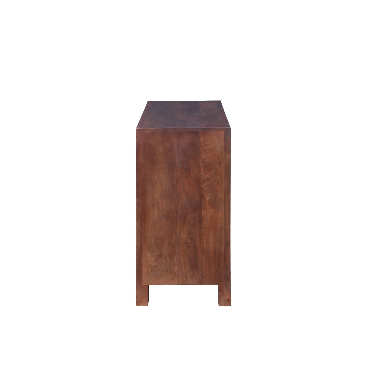 Commode sculpté en bois de manguier foncé COURTNEY bois foncé, MADE IN MEUBLES 