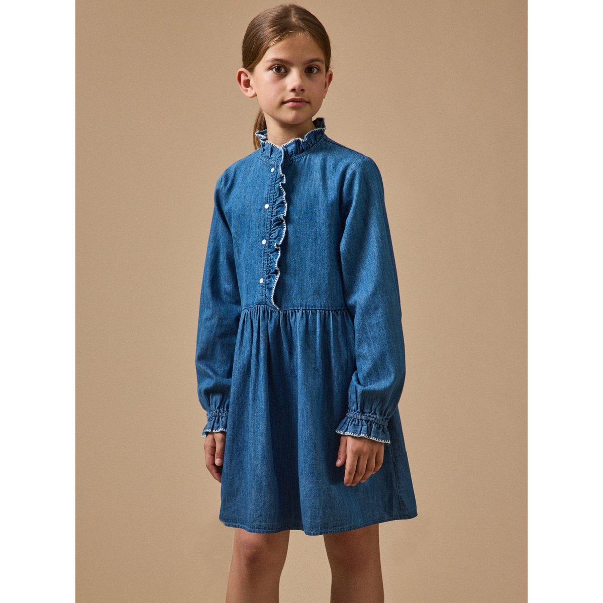 Robe en denim denim bleu, CYRILLUS