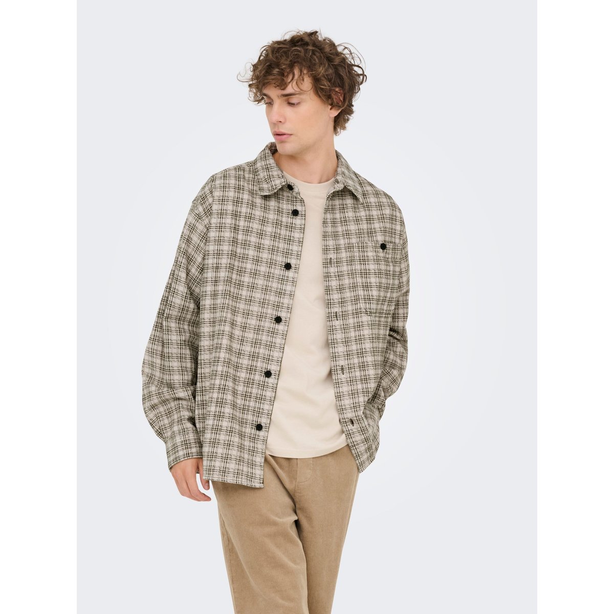 Chemise olive night, ONLY & SONS