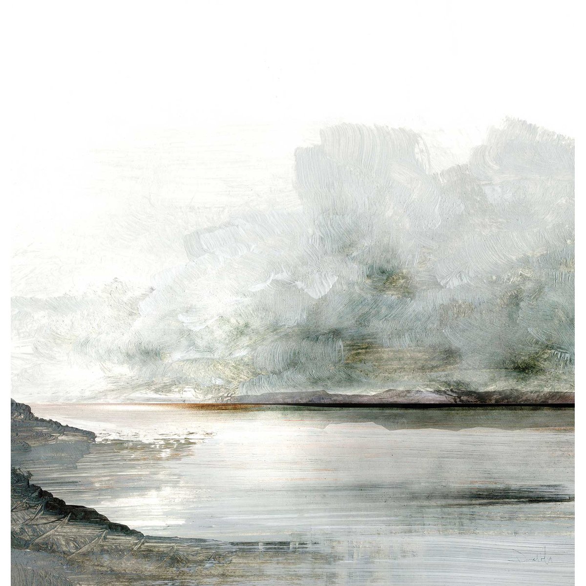 Papier peint voile de brume intissé, HEXOA