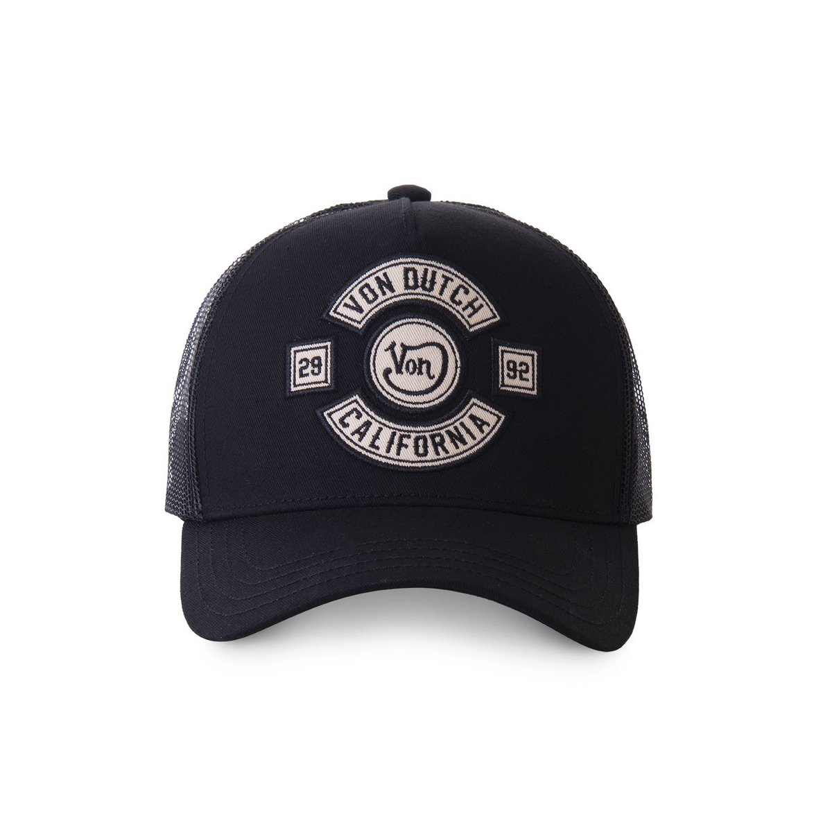 Casquette Trucker avec filet Biker noir, VON DUTCH