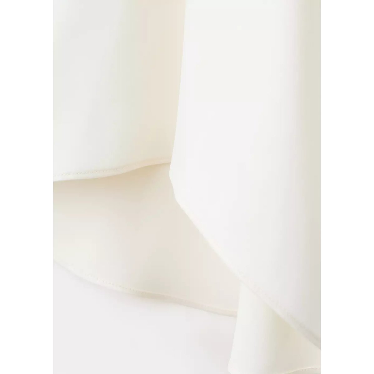 Robe satinée froncée écru, MANGO