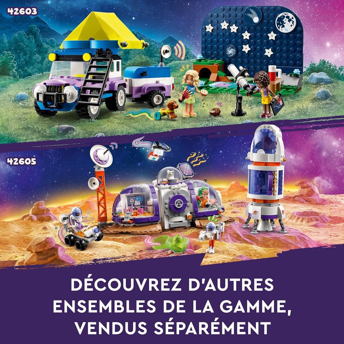 LEGO Friends - Camping-Car d'Observation des Étoiles 42603 pour Enfants multicolore, LEGO