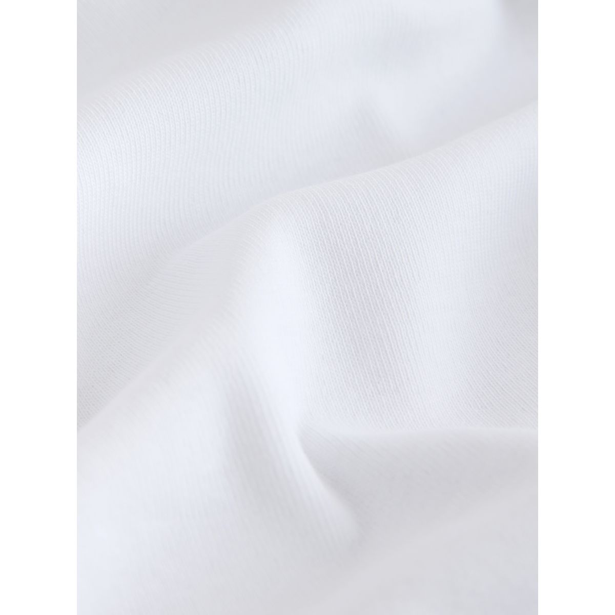 T-shirt ajusté à col v et manches longues blanc, NEXT