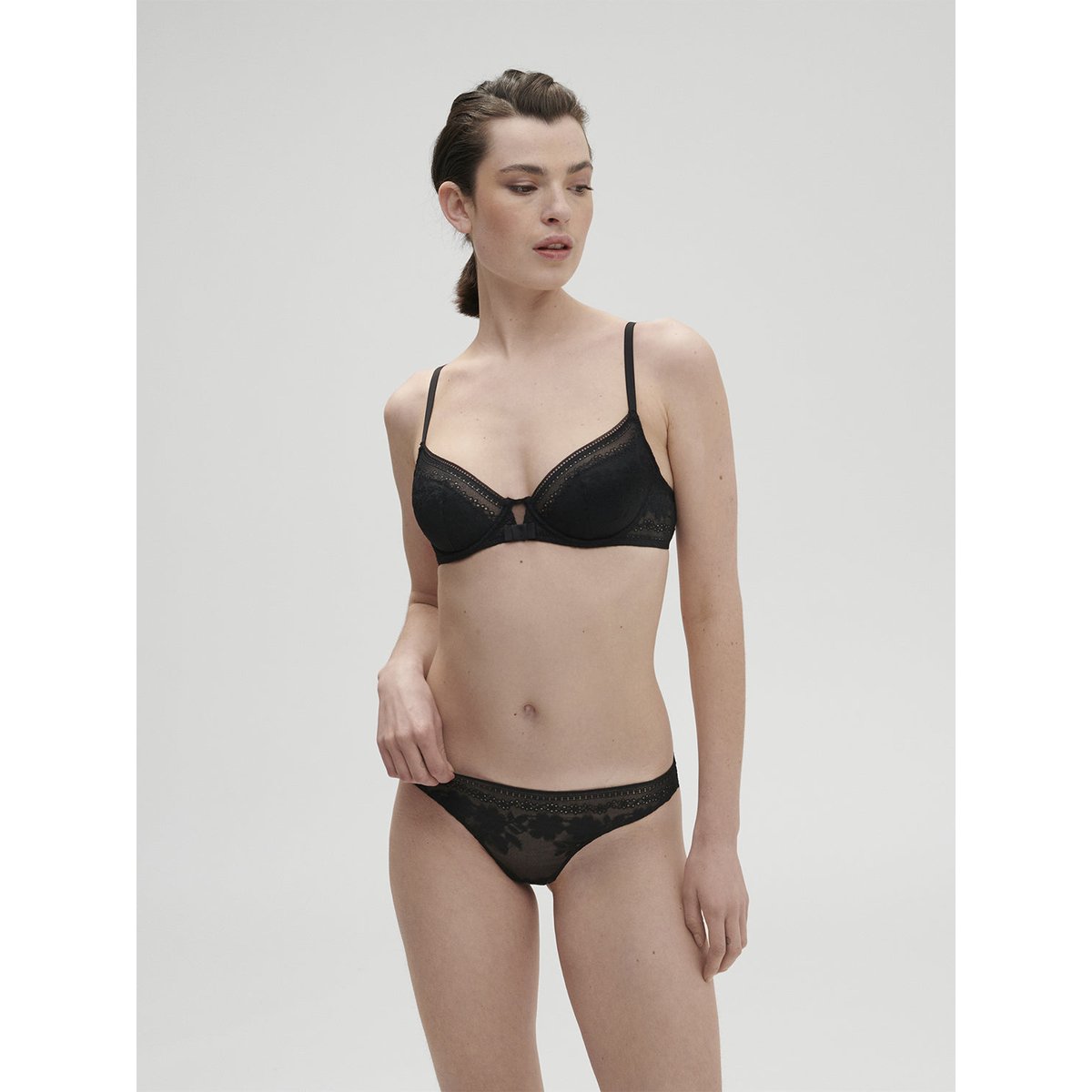 Soutien-gorge push-up, HÉLOÏSE noir, SIMONE PERELE