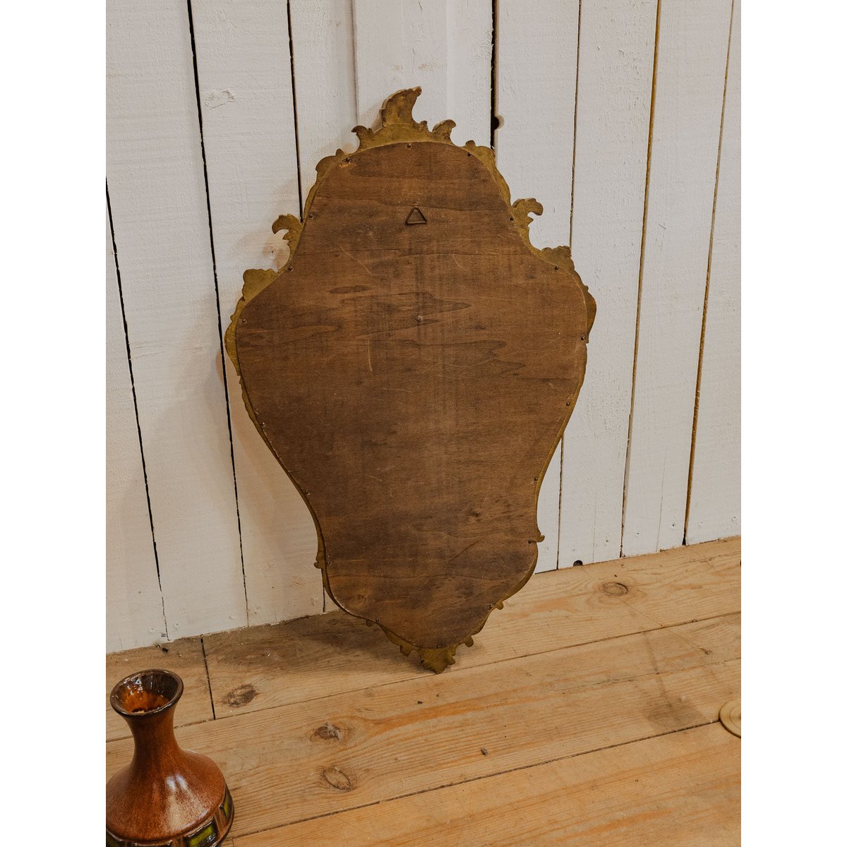 Miroir en résine doré Georges N°1525 - Bon état doré, DEBONGOUT