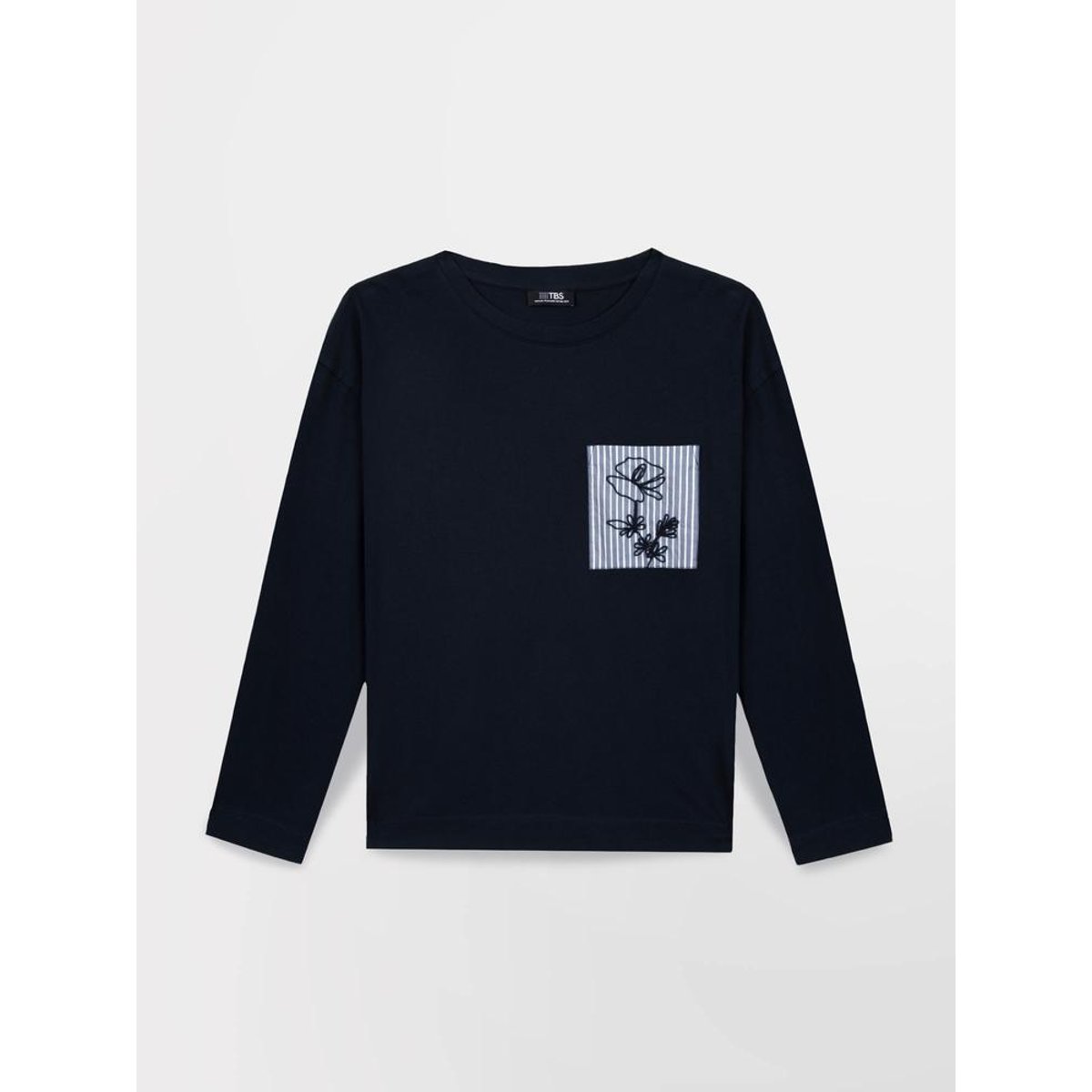 T-shirt manches longues OLYRATEE marine, TBS