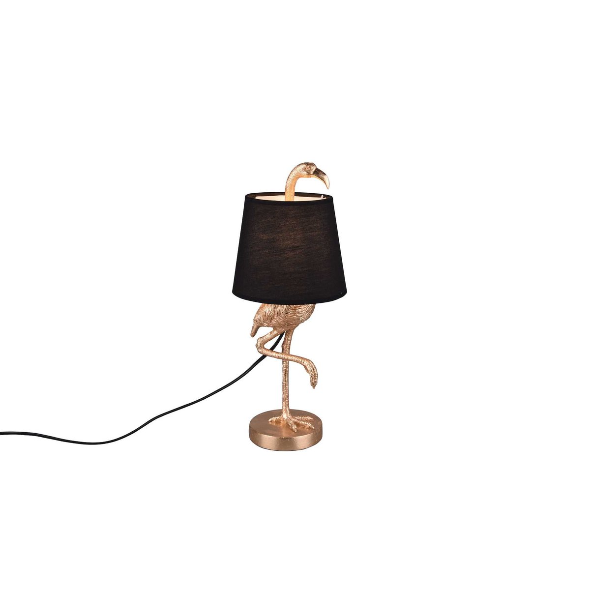 Lampe design baroque, LOLA noir, TRIO