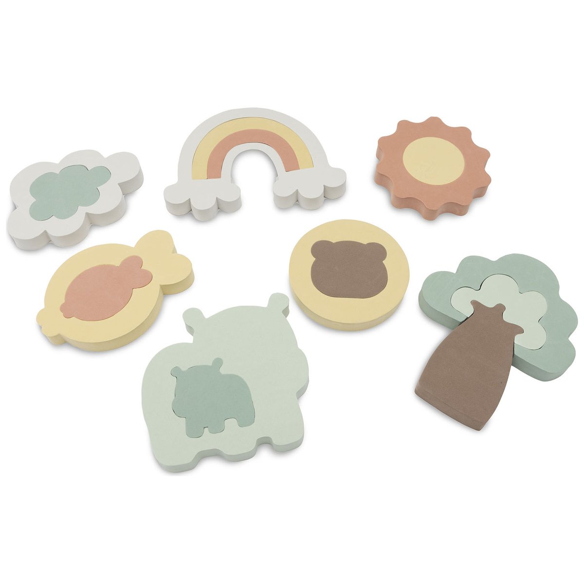 Puzzle de bain multicolore, JOLLEIN