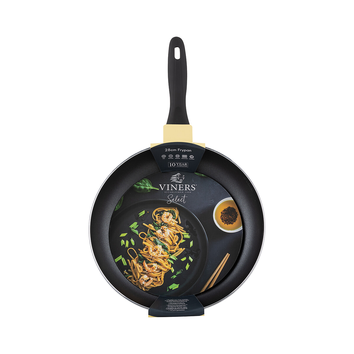 Select 28cm Aluminium Frying Pan black, VINERS