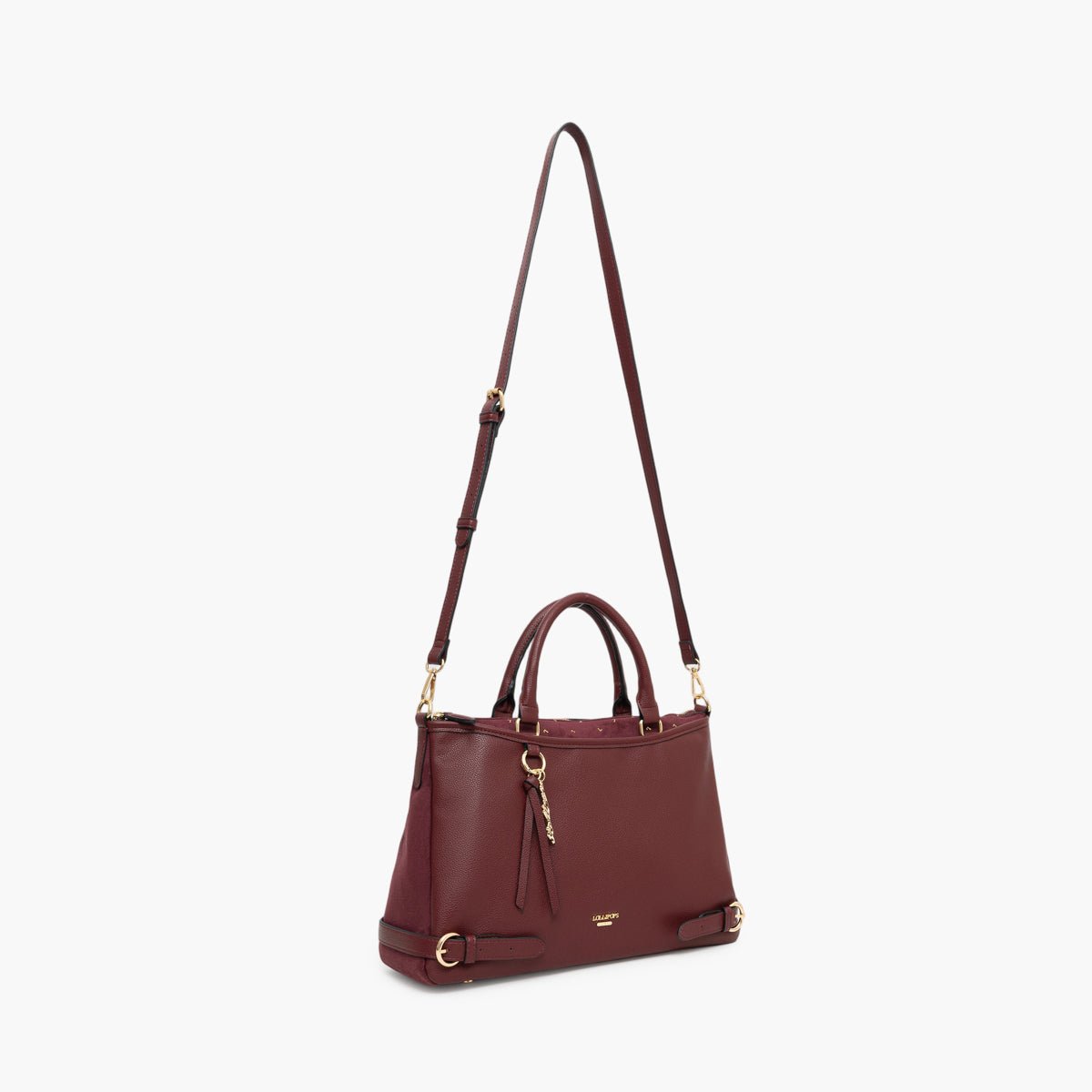 Grand sac shopper  Tobi bordeaux,doré, LOLLIPOPS