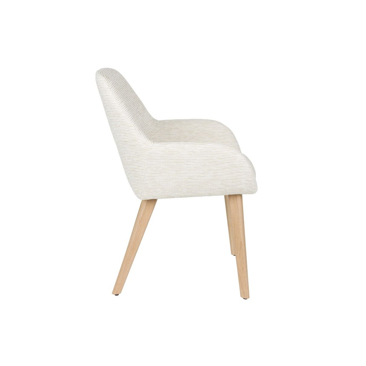 Chaise design en tissu (lot de 2) blanc, BOITE A DESIGN