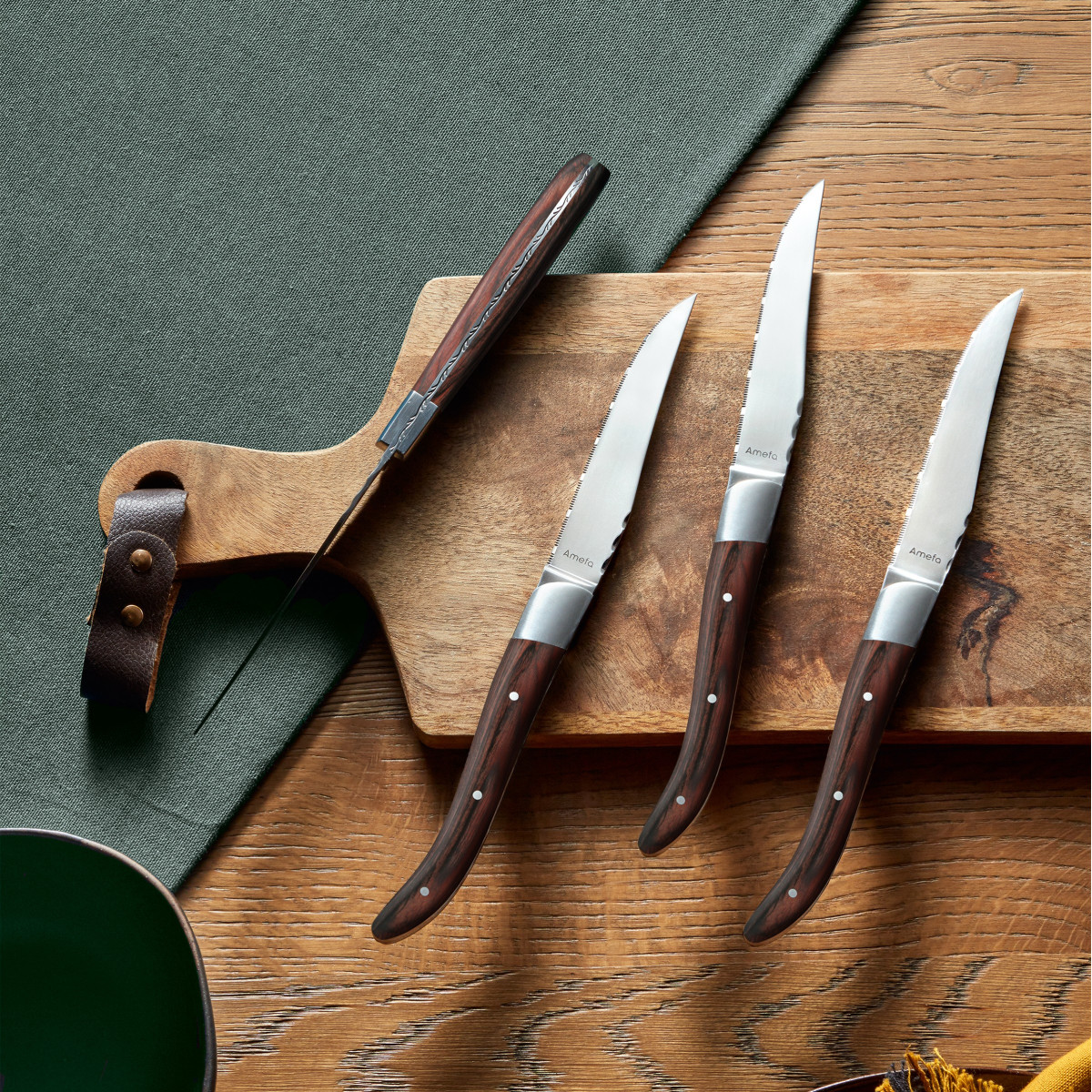 Coffret 6 couteaux steak - ROYAL STEAK gris, AMEFA
