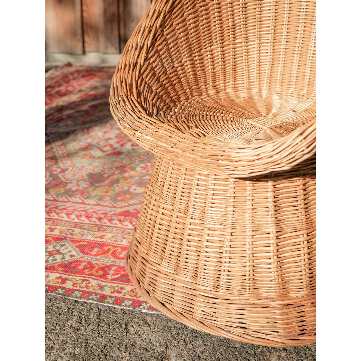 Fauteuil en osier Emmanuel N°34 - Bon état bois clair, DEBONGOUT