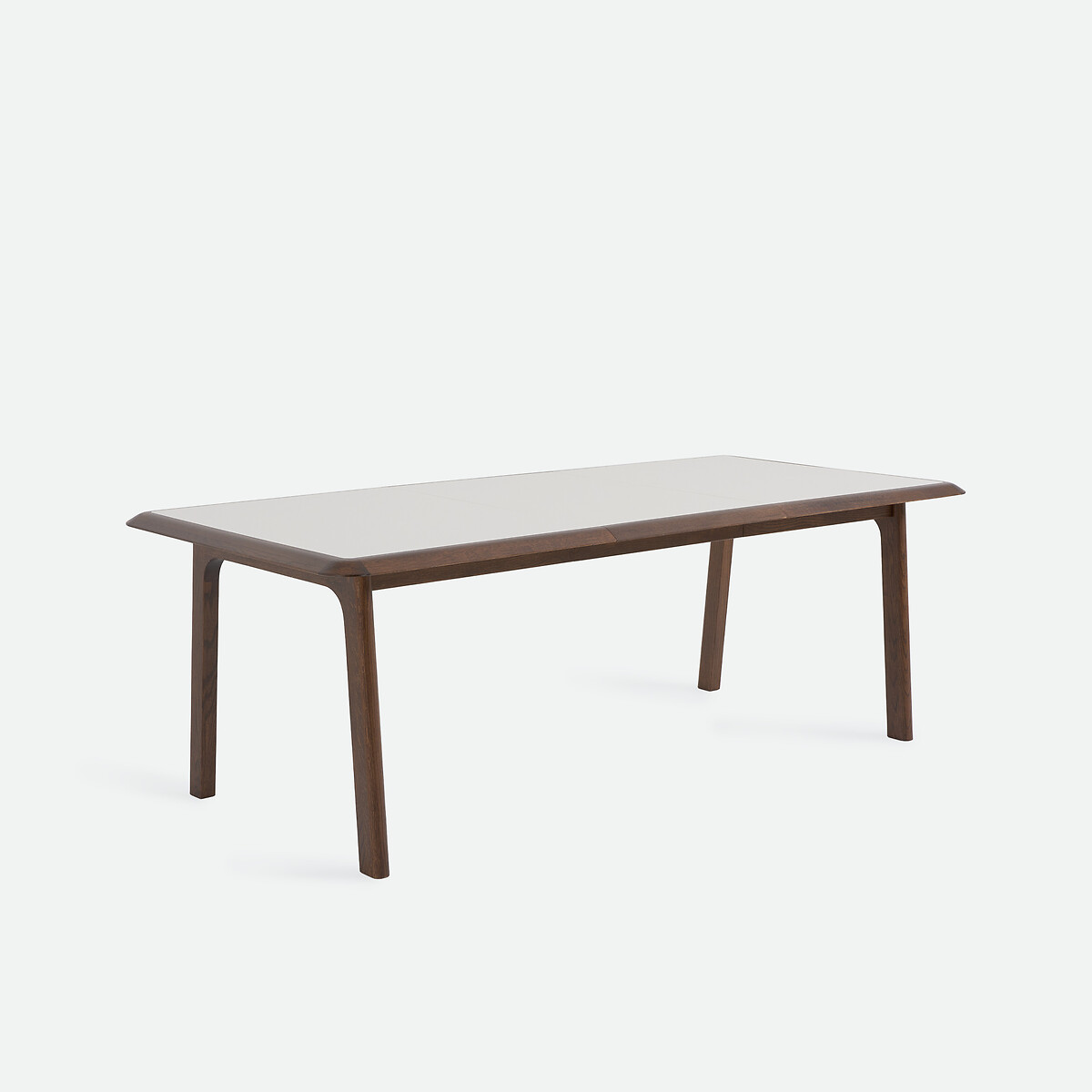 Table à manger extensible, bi-matière, 6 à 12 personnes, ALTEA noyer/beige, LA REDOUTE INTERIEURS