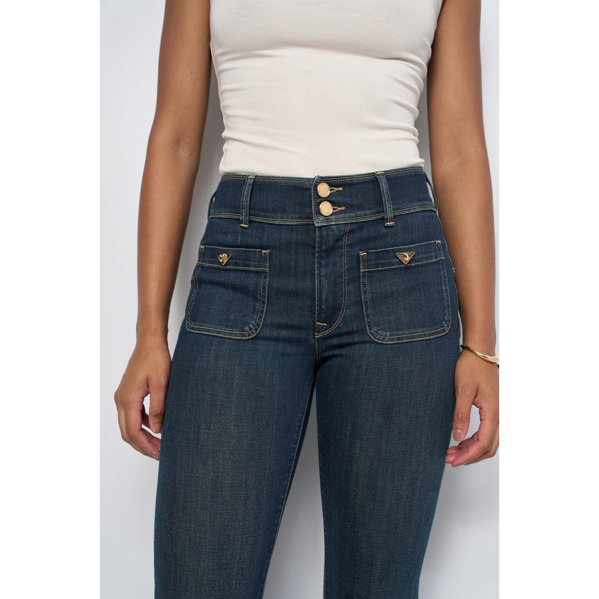 JEAN SECRET PUSH IN BOOTCUT bleu vintage, SALSA JEANS