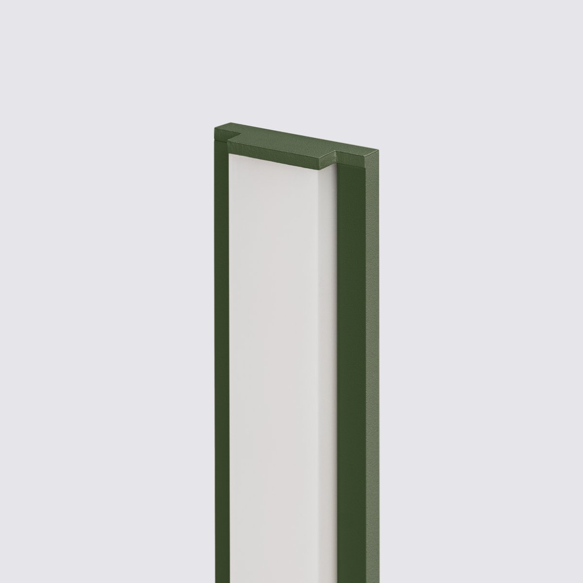 Applique murale Aluminium Vert Olive LED 1 Lahti vert olive, EDEN