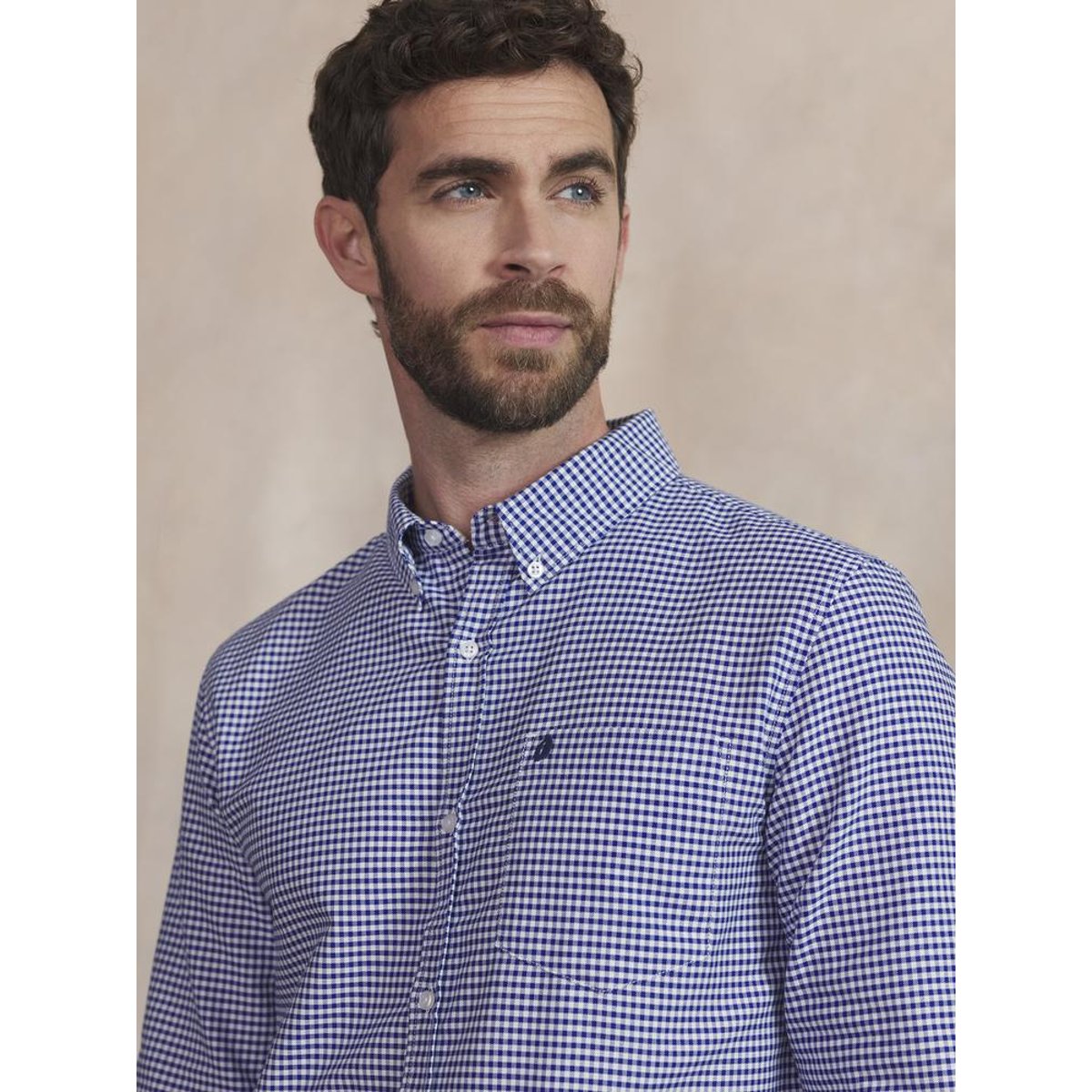 Chemise manches longues LASLOCHE marine, TBS