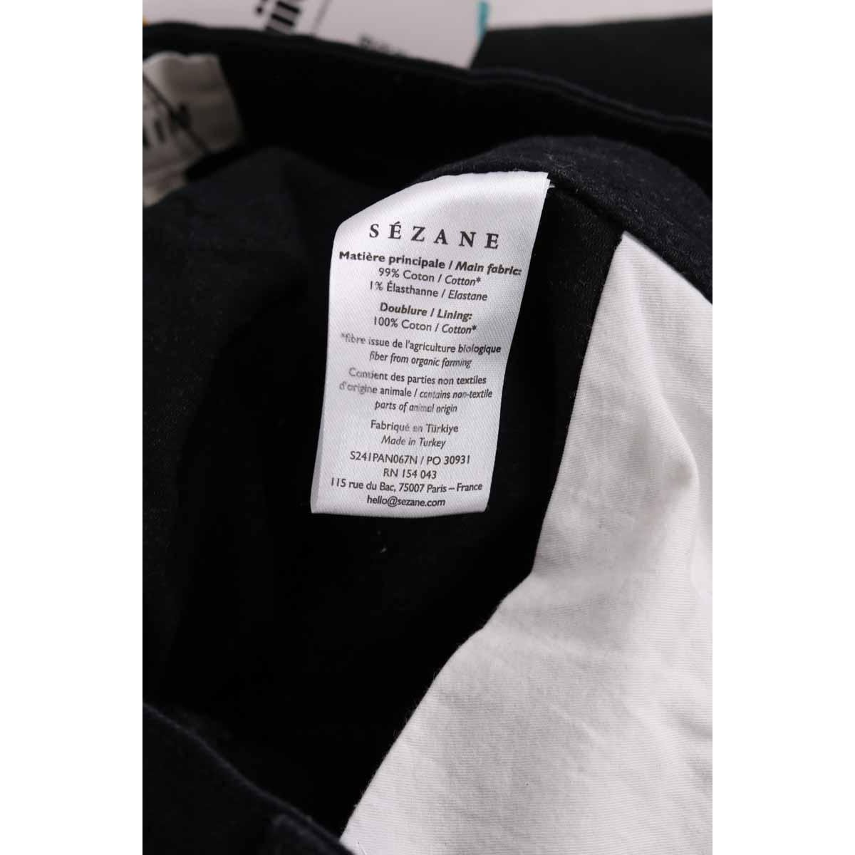 Jean droit - Très Bon État noir, SEZANE