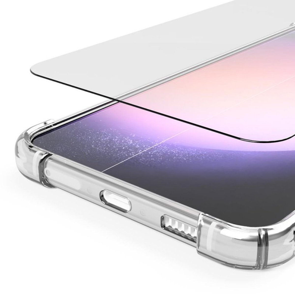 Coque Galaxy S23 antichoc + 2 vitres transparent, EVETANE