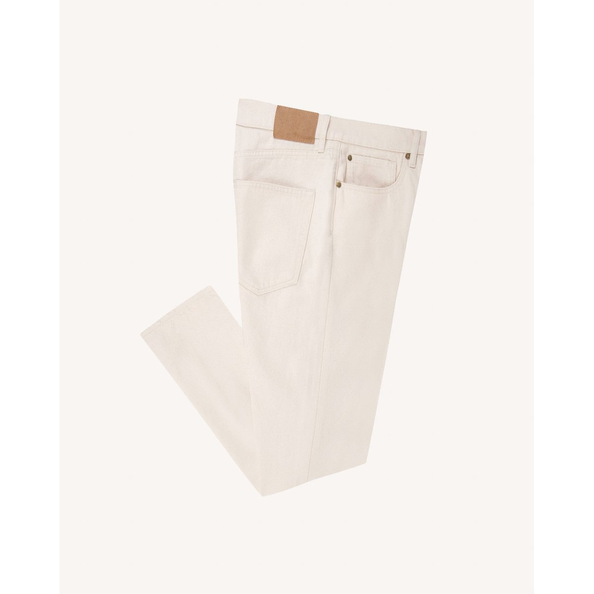 Jean coupe fuselée DENIM TAPERED écru, FAGUO