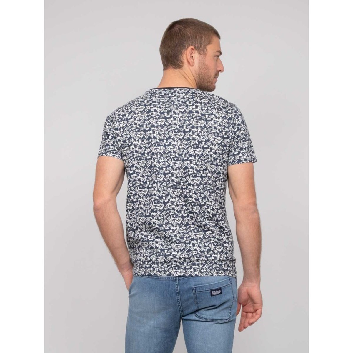 T-shirt Coton Motifs Noulipal bleu marine, RITCHIE