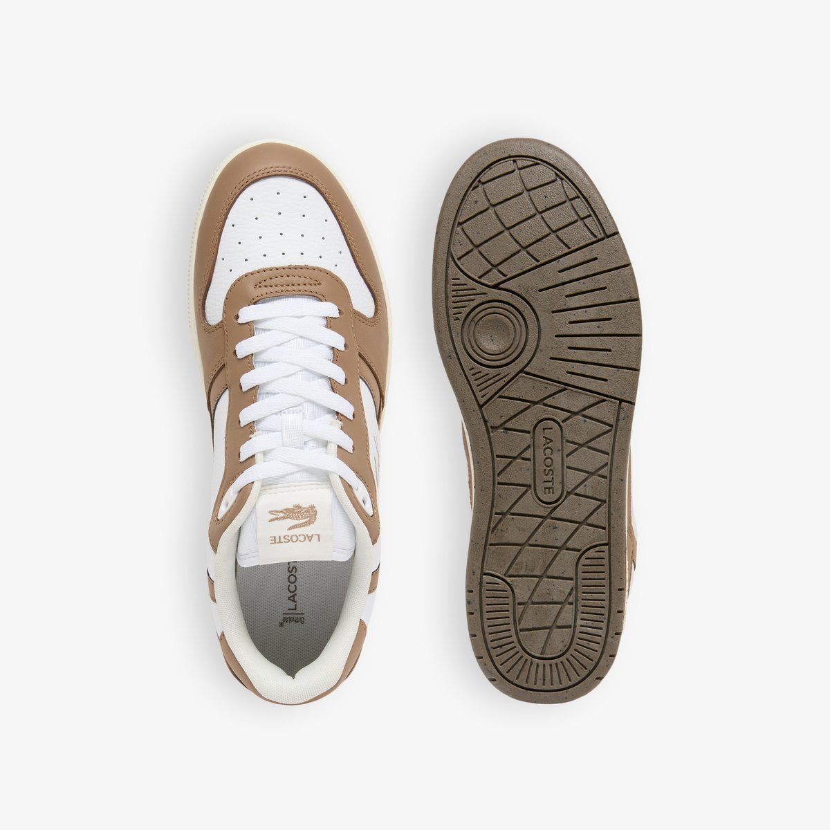Sneakers T-Clip Set homme en cuir blanc-385, LACOSTE