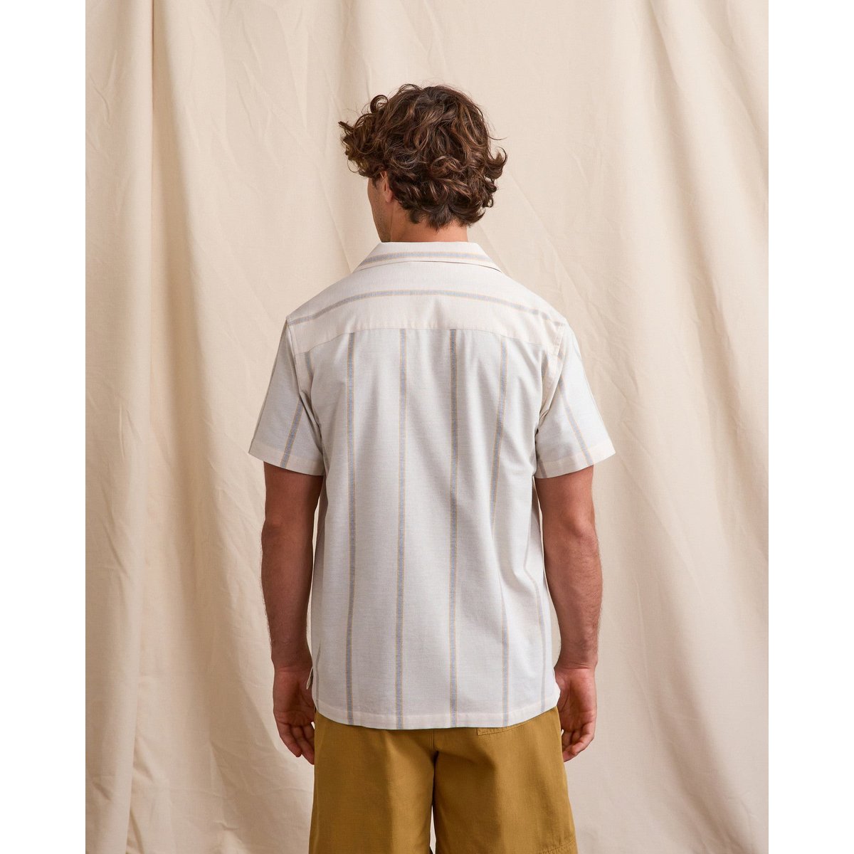 Chemise PAIOLIVE écru et bleu, FAGUO