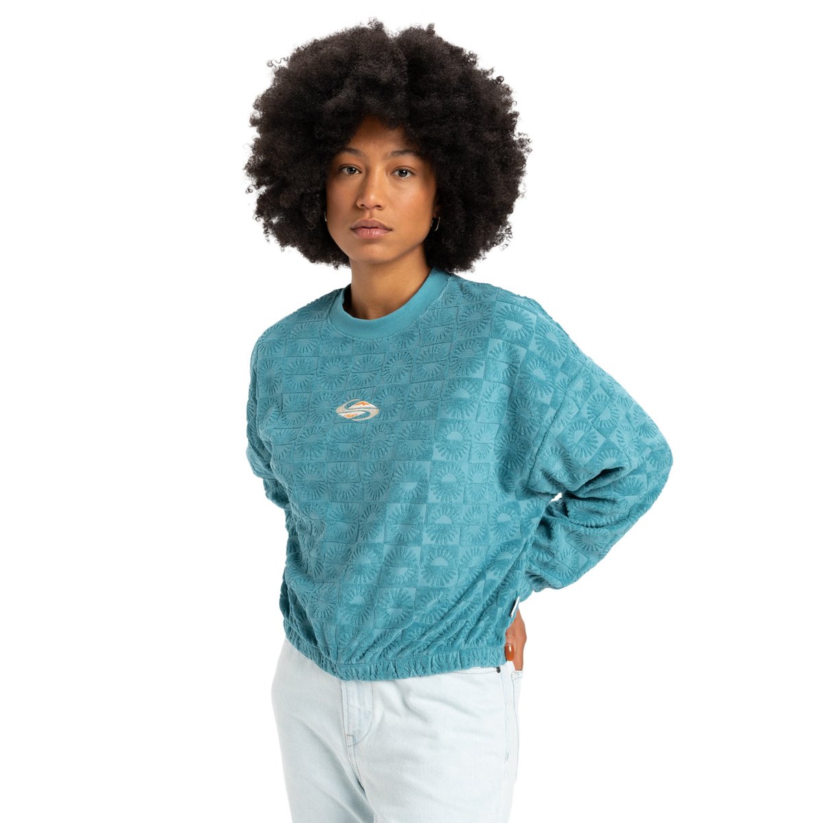 Sweat en molleton TROPIC DAY SPONGE bleu brittany blue, QUIKSILVER