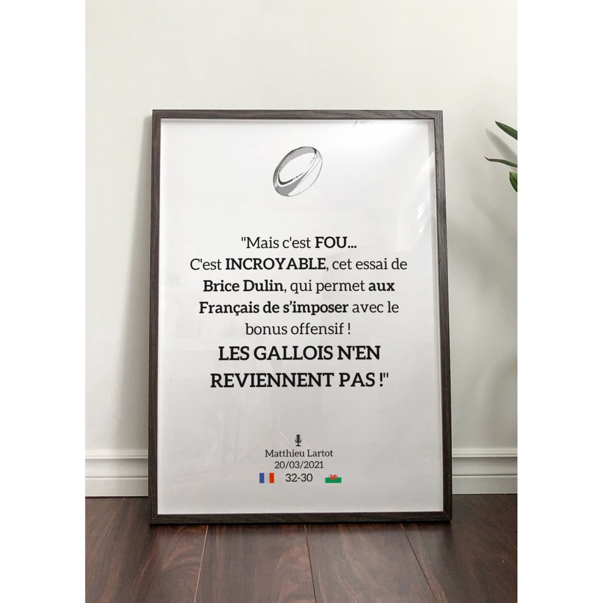 Affiche 'Les Gallois n'en reviennent pas !' blanc, L'AFFICHERIE