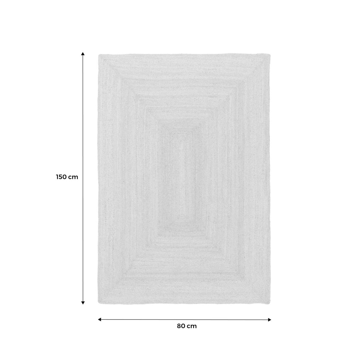 Tapis intérieur rectangulaire PADMA naturel, SWEEEK