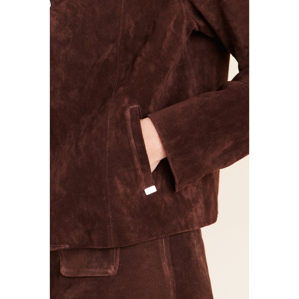Veste doublée marron foncé, BREAL