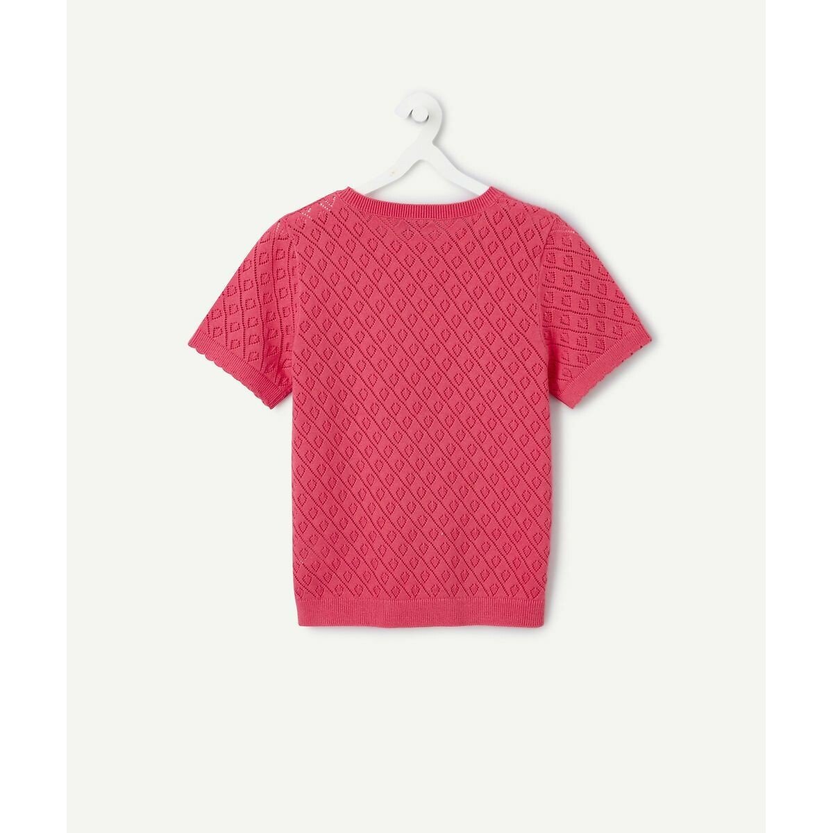 Organic Cotton Pointelle Jumper pink, TAPE A L'OEIL