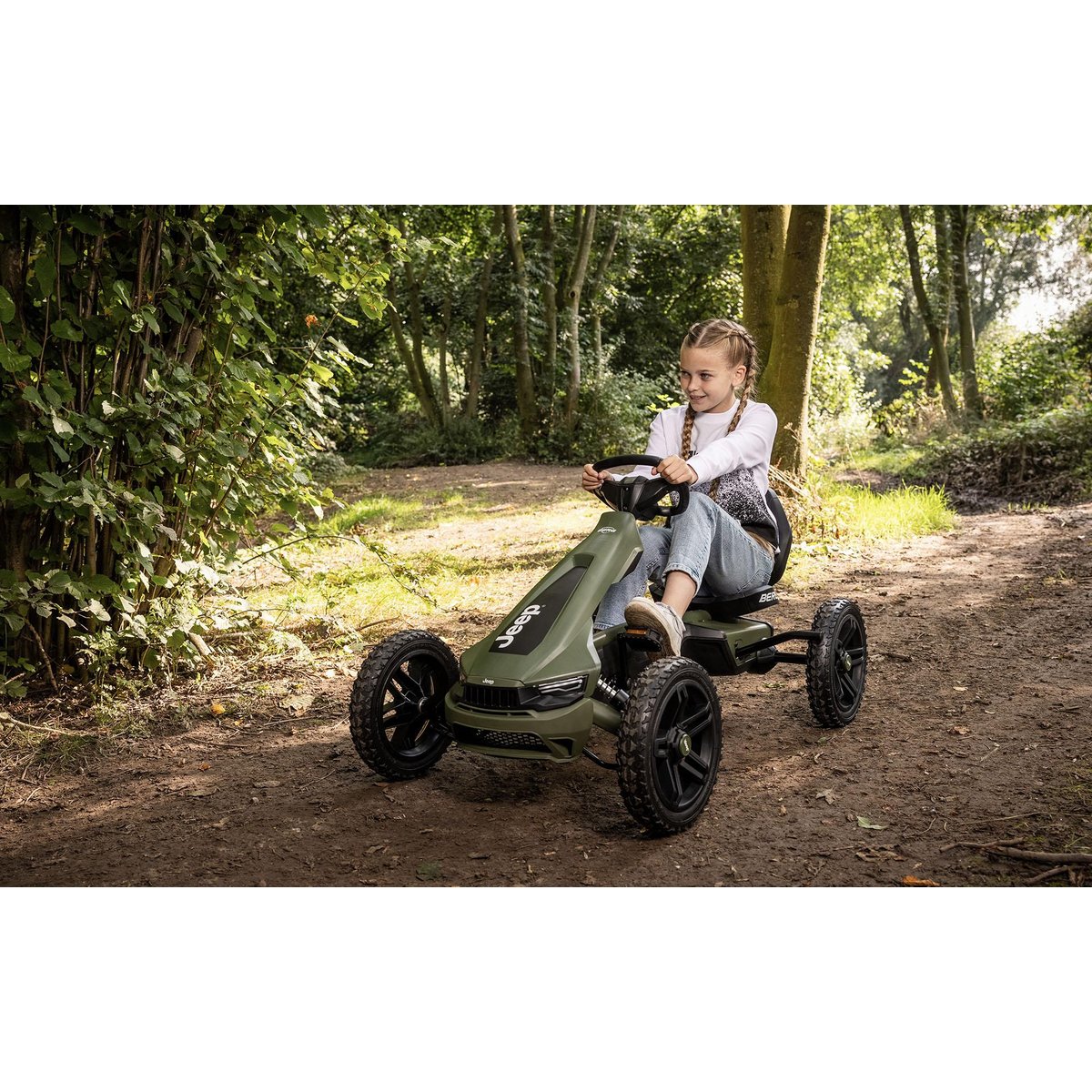 Kart à pédale Rally Jeep Cherokee vert, BERG TOYS