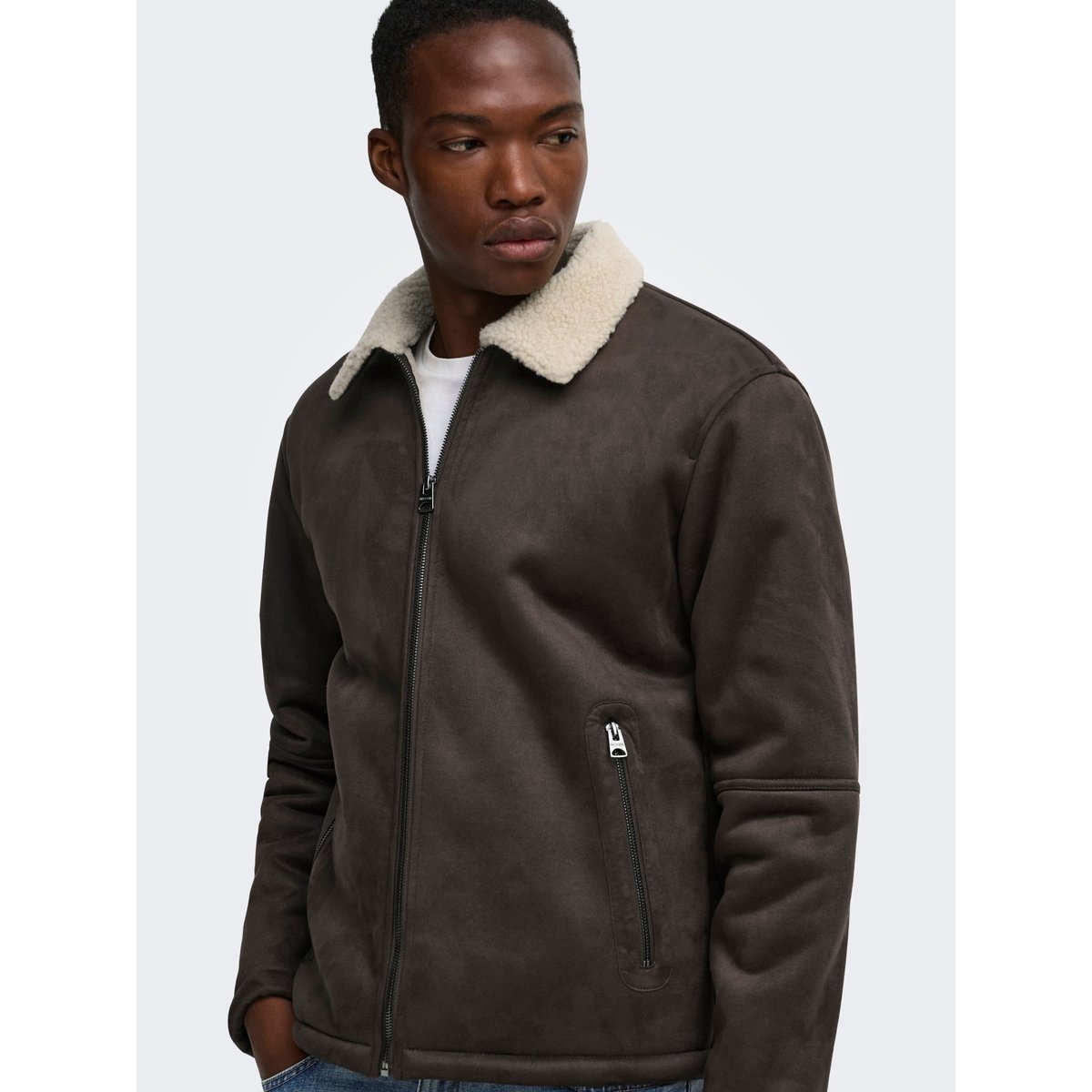 Veste marron - hot fudge 1, ONLY & SONS
