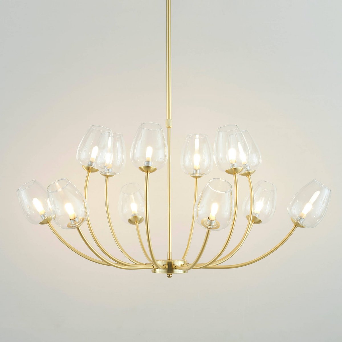 Lustre élégant et original - LUCCIANA doré / laiton, KOSILUM
