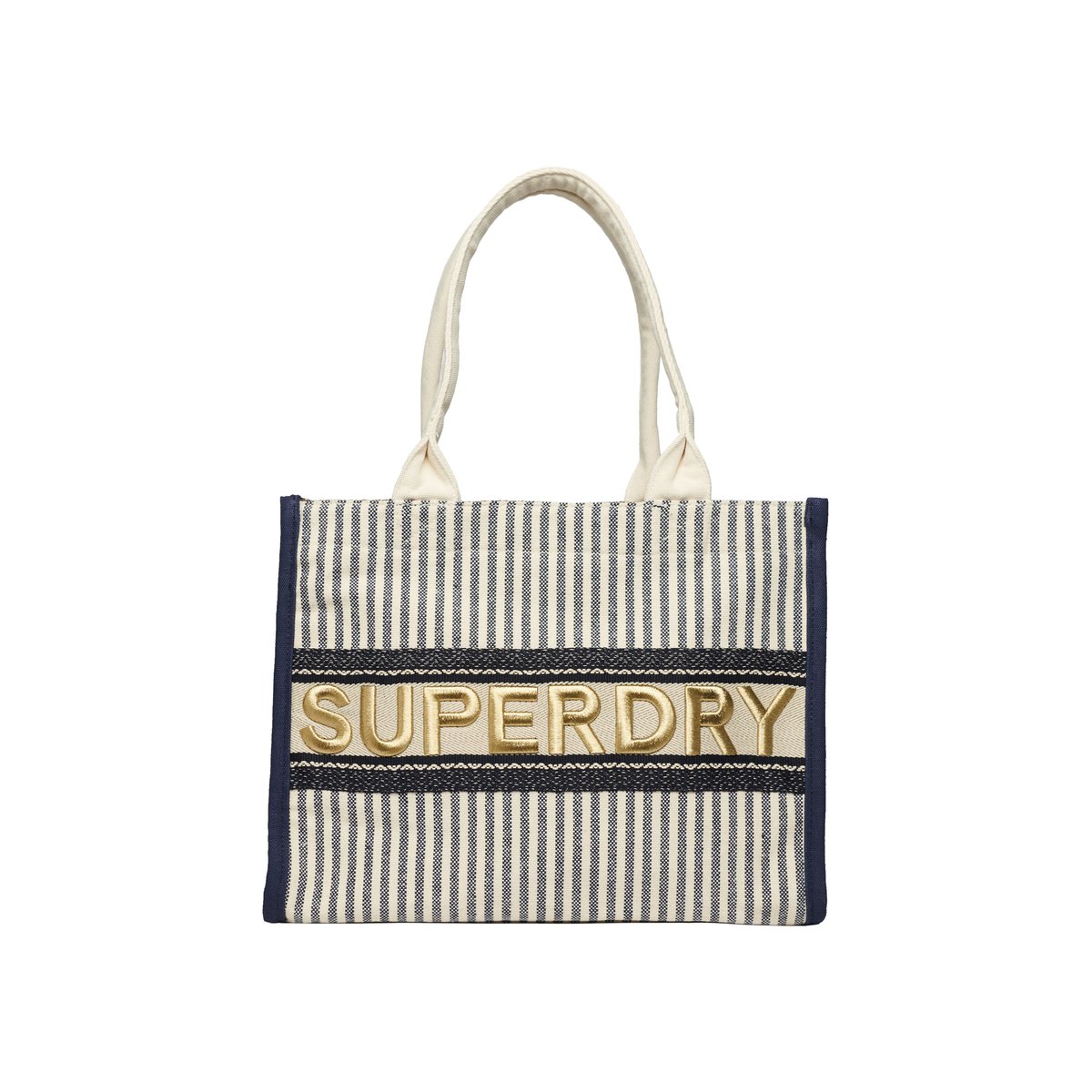 Sac fourre-tout Luxe bleu marine rayé, SUPERDRY