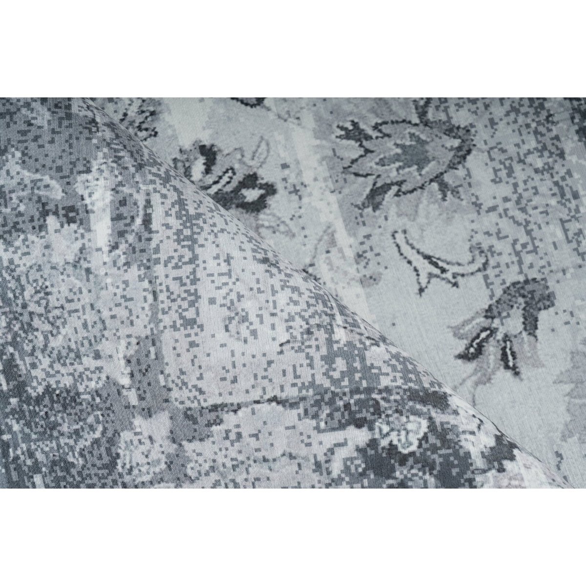 Tapis rectangulaire tissé, SAPHIRA gris, bleu, ARTE ESPINA
