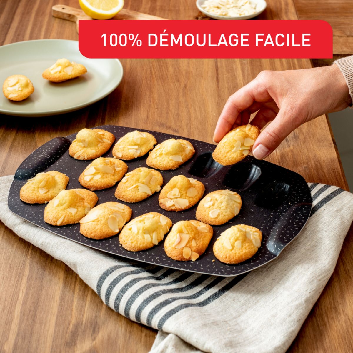 Moule à madeleine Perfectbake mini madeleine noir, TEFAL
