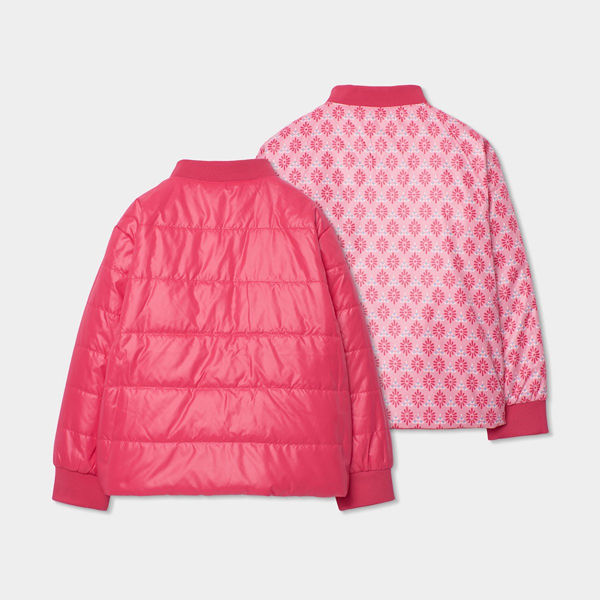 Parka réversible fille rose, BOBOLI
